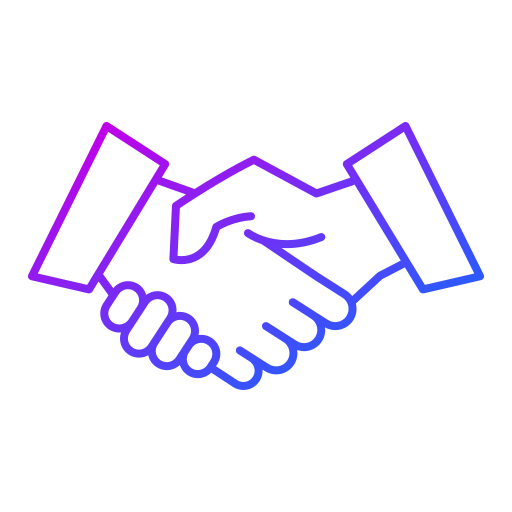 Poignées de mains illustrant la confiance que le client peut nous accorder.