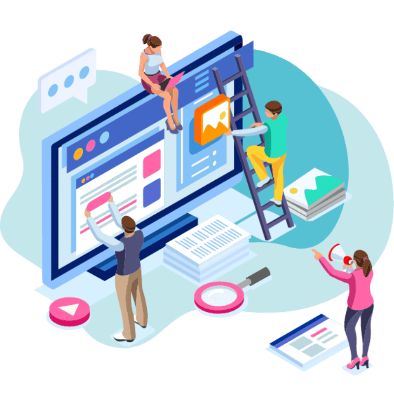 Illustration d'un développement Web